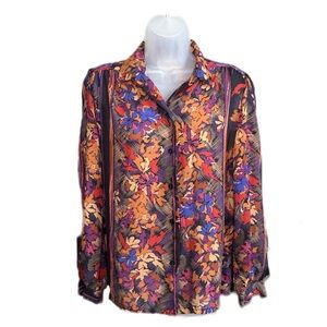 Teddi of California Multicolor Floral Shirt Size 12